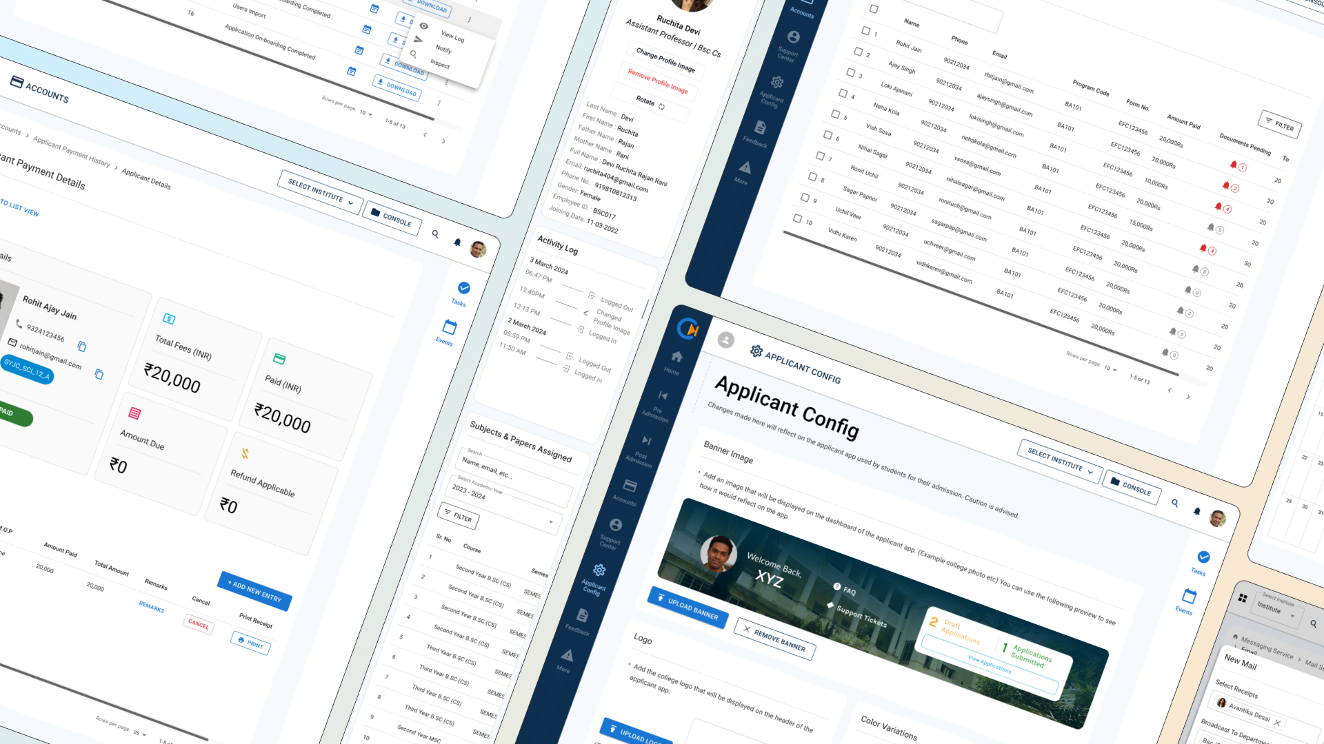 Staff App Layout