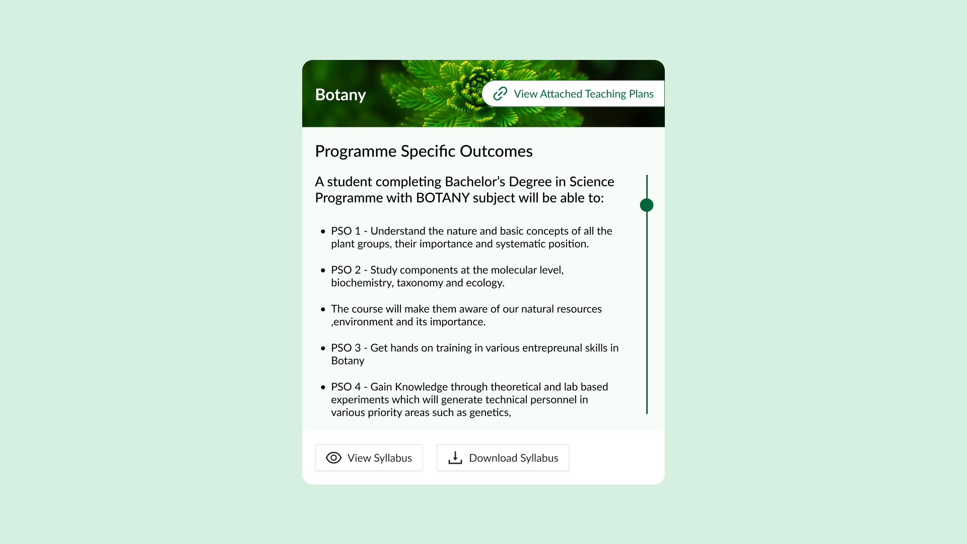 Syllabus Card