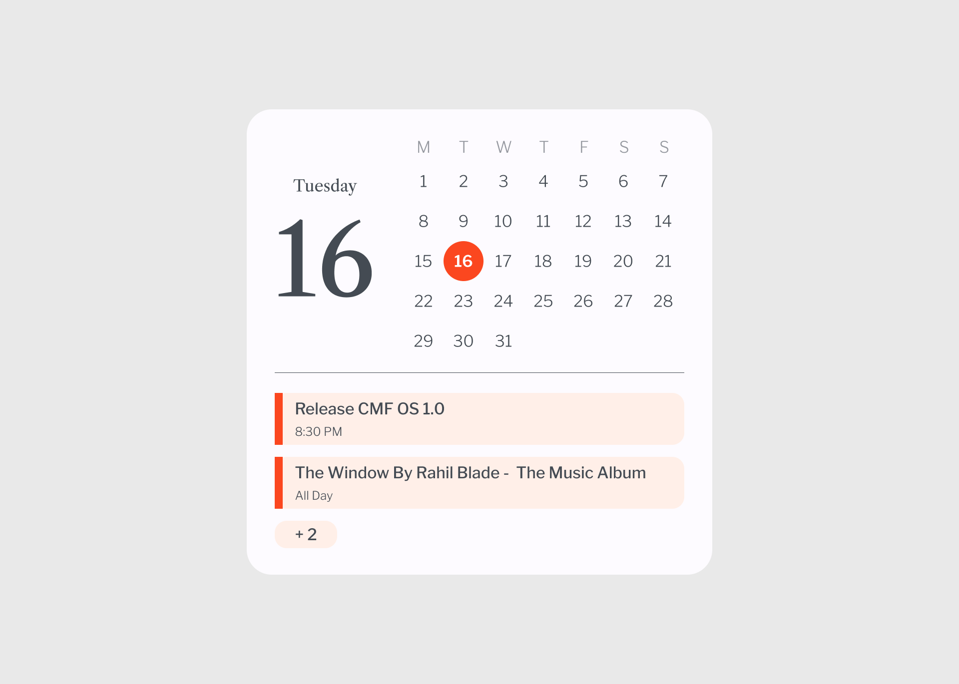 Calendar