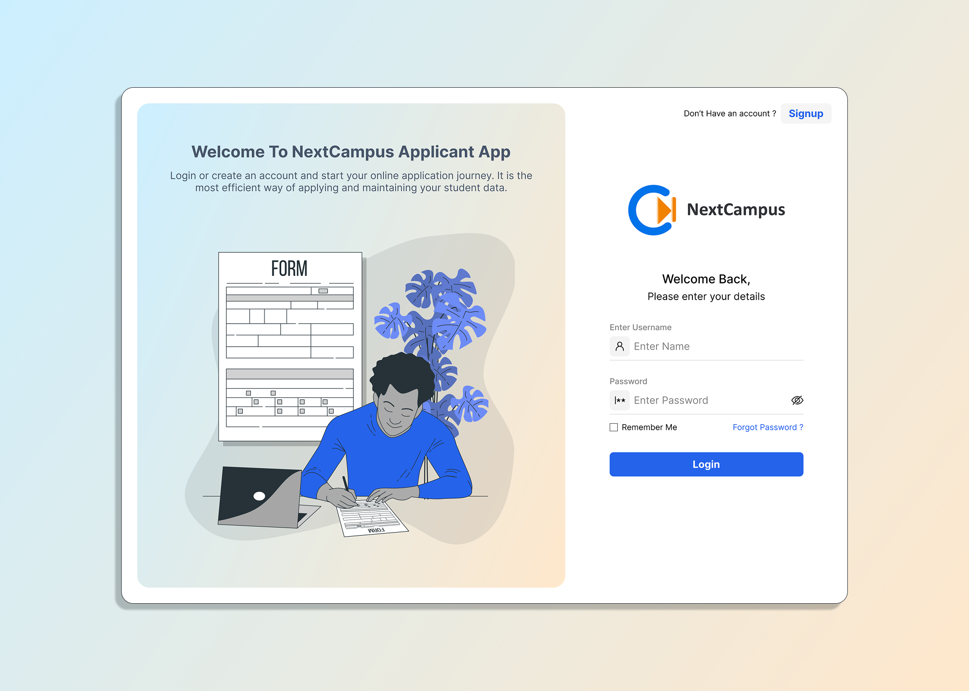Student Side Login