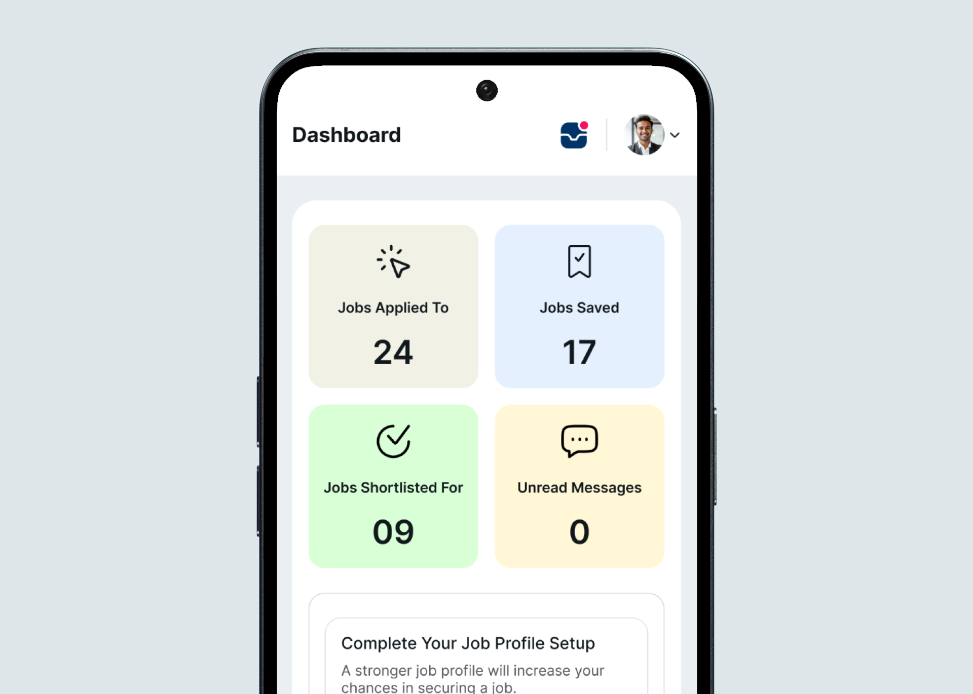 User Dashboard Mobile